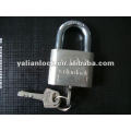 Nickle-plated rodada folha de folha de metal padlock